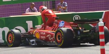 Ferrari Crash