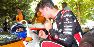 Ollie Bearman meets Alain Prost at 2025 Goodwood Festival of Speed