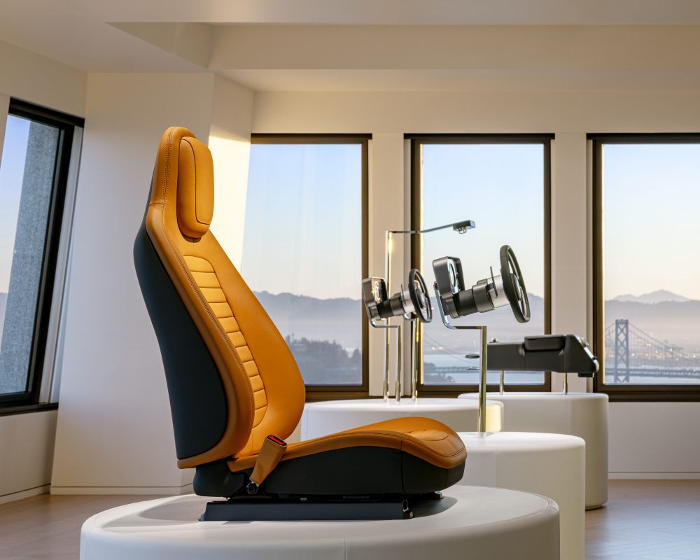 Minimalist interior crafted for driver focus