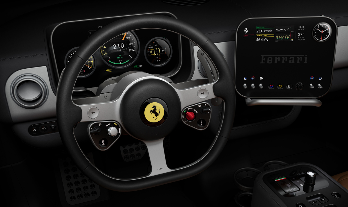 Ferrari Luce unveiled as marque teases full-electric sports car interior Ferrari Luce cabin blends tech and tradition