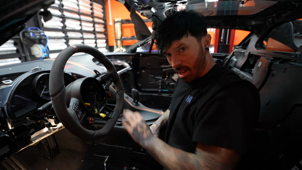 Repaired component aligned before refitting to the Chiron 