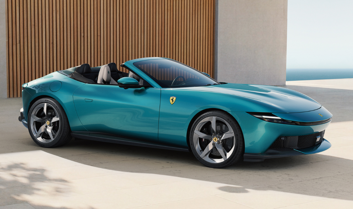 Ferrari Amalfi gains Spider convertible variant with folding soft top Ferrari Amalfi Spider unveiled today (Picture: Ferrari)