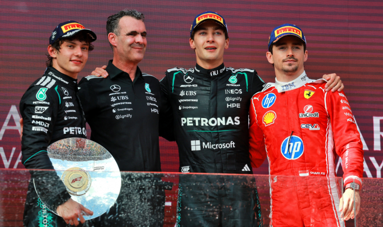 Russell leads Mercedes 1-2 in season opener