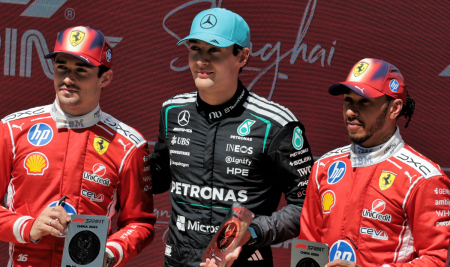 George Russell wins Chinese GP sprint for Mercedes after early Hamilton duel Russell leads Chinese GP sprint race