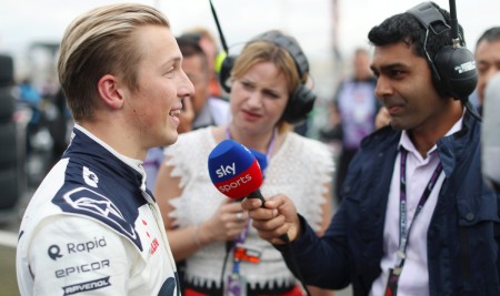 Sky Sports F1 broadcast feed available through the F1 TV app.