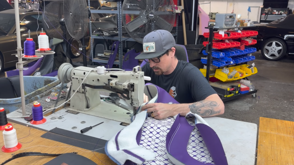 White and purple seats fitted (Picture: Mat Armstrong)