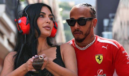 Kim Kardsahian and Lewis Hamiton