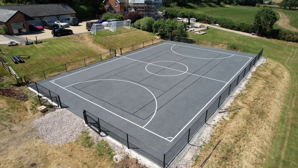 The court can also be used for football. (Picture: YouTube/Mat Armstrong)