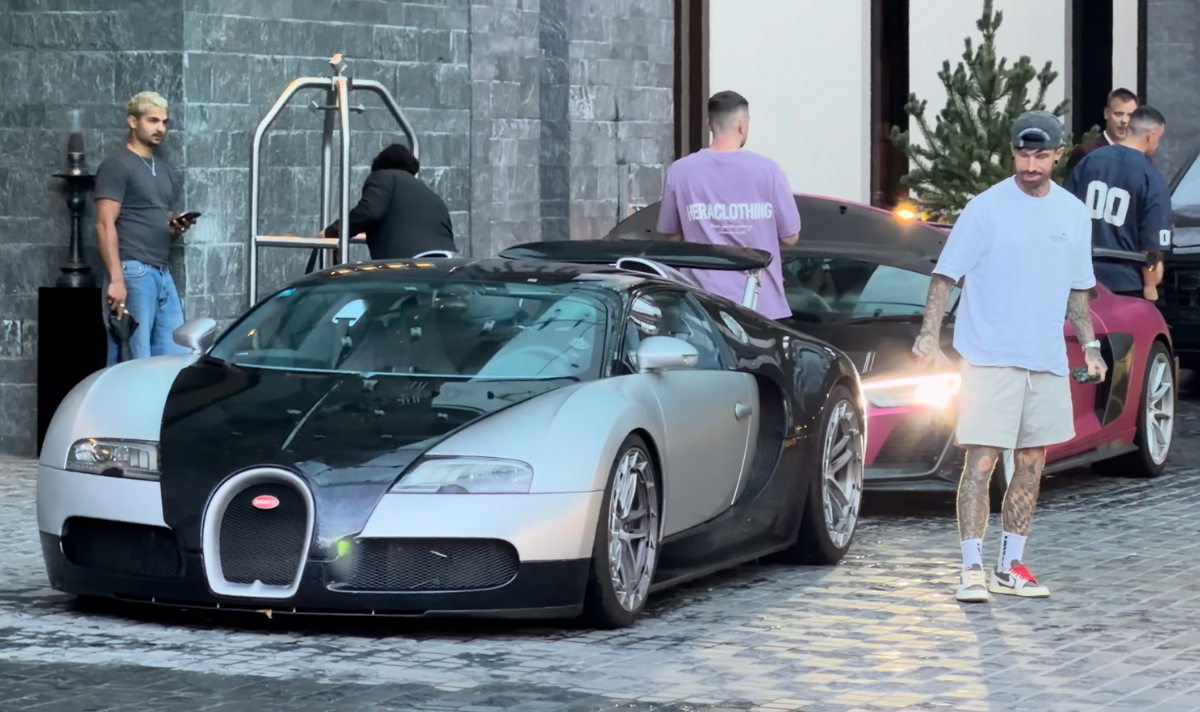 Mat Armstrong SPOTTED on road trip driving rebuilt Bugatti Veyron Mat Armstrong's Bugatti Veyron in Switzerland