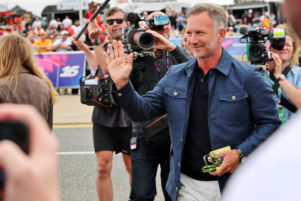 Horner attended the British Grand Prix
