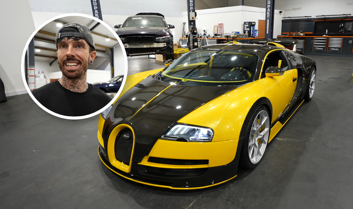 Mat Armstrong has bought another Bugatti Veyron. (Picture: YouTube/Mat Armstrong)